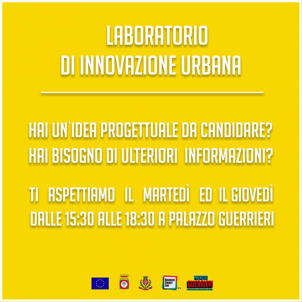 Sportello informativo &ndash; Laboratorio di Innovazione Urbana &ndash; Seconda edizione